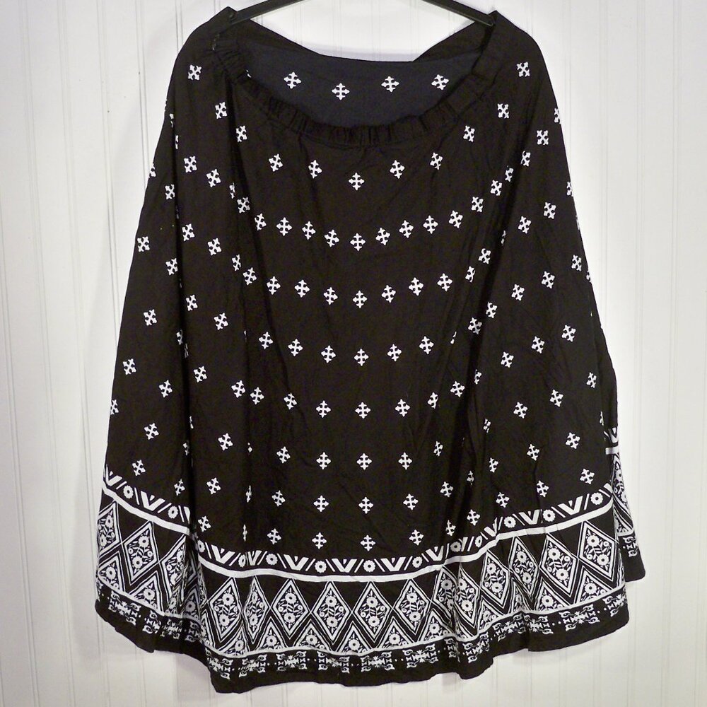 Carree's, Black Long *Skirt 3X
